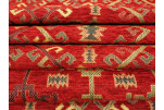 Upholstery Fabric, Kilim Design Fabric, Turkish Red Kilim Pattern Fabric, Turkish Fabric By the Yards, Bohemian Jacquard Fabric