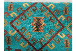 Upholstery Fabric, Kilim Design Fabric, Turkish Turquoise Blue Kilim Pattern Fabric, Turkish Fabric By the Yards,Jacquard Fabric