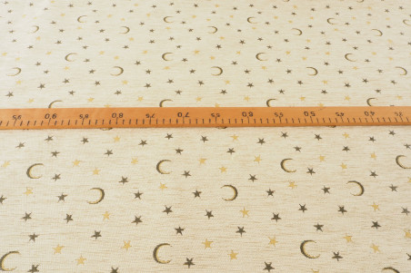 Upholstery Fabric,Turkish Fabric By the Meter, By the Yard, Beige Arabian Night Pattern Upholstery Fabric