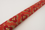 Upholstery Fabric, Turkish Fabric By the Meter, By the Yard, Red Tiger Eye Pattern Jacquard Chenille Upholstery Fabric