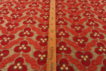 Upholstery Fabric, Turkish Fabric By the Meter, By the Yard, Red Tiger Eye Pattern Jacquard Chenille Upholstery Fabric