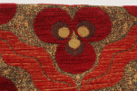 Upholstery Fabric, Turkish Fabric By the Meter, By the Yard, Red Tiger Eye Pattern Jacquard Chenille Upholstery Fabric