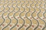 Upholstery Fabric, Turkish Fabric By the Meter,By the Yard, Beige Tulip Pattern Jacquard Chenille Upholstery Fabric