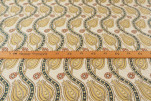 Upholstery Fabric, Turkish Fabric By the Meter,By the Yard, Beige Tulip Pattern Jacquard Chenille Upholstery Fabric