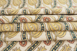 Upholstery Fabric, Turkish Fabric By the Meter,By the Yard, Beige Tulip Pattern Jacquard Chenille Upholstery Fabric