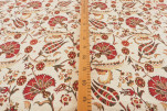 Upholstery Fabric, Chenille Fabric, Turkish Beige Carnation Pattern Fabric, Turkish Fabric By the Yard, Bohemian Jacquard Fabric