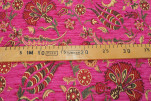 Upholstery Fabric, Chenille Fabric, Turkish Mazenda Pink Carnation Pattern Fabric, Turkish Fabric By the Yards, Jacquard Fabric