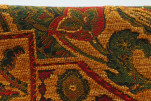 Upholstery Fabric,Turkish Fabric By the Yard,Mustard Persian Pattern Fabric,Chenille Fabric,Turkish Jacquard Fabric By the Meter