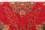 Table Runner, Red Topkapi Palace Tulip Pattern Turkish Jacquard Fabric Table Runner, Fabric Table Linens, Chenille Table Runner