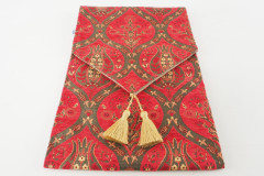 Table Runner, Red Morocco Pattern Turkish Jacquard Fabric Table Linens, Turkish Table Runner, Turkish Table Linens for Dining