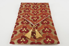 Table Runner, Red Tiger Eyes Pattern Turkish Chenille Fabric Table Linens, Table Linens,Turkish Table Runner,Dining Table Runner