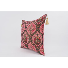 Fabric Pillow,Fabric Pillow 20x20,Pale Pink Morocco Pattern Turkish Jacquard Fabric Pillow Cover,Lumber Pillow Case,Sofa Pillow