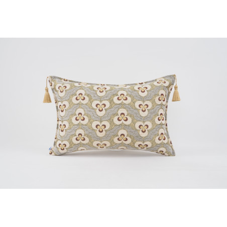 Fabric Pillow,Fabric Pillow 16x24,Beige Tiger Eyes Pattern Turkish Jacquard Fabric Pillow Cover,Chenille Fabric Bohemian Pillow