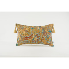 Fabric Pillow, Fabric Pillow 12x20, Turkish Paisley Pattern Turkish Fabric Pillow, Decorative Pillow, Bohemian Pillow