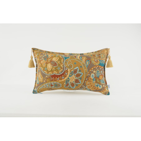 Fabric Pillow, Fabric Pillow 12x20, Turkish Paisley Pattern Turkish Fabric Pillow, Decorative Pillow, Bohemian Pillow