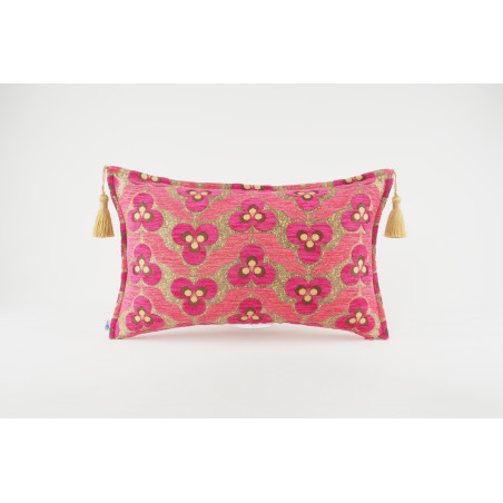 Fabric Pillow,Fabric Pillow 12x20,Mazenda Pink Tiger Eyes Pattern Turkish Fabric Pillow Cover,Decorative Accent Bohemian Pillow