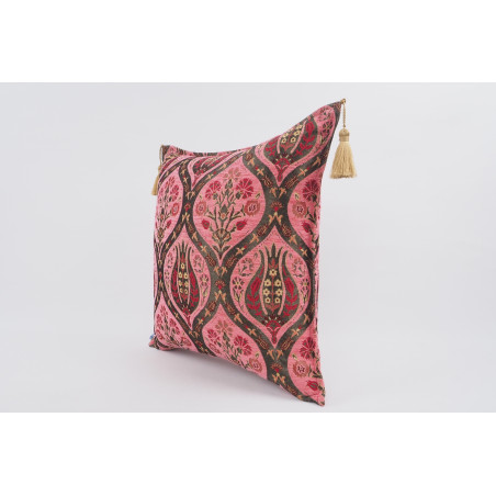 Fabric Pillow,Fabric Pillow 24x24,Pale Pink  Morocco Pattern Turkish Jacquard Fabric Pillow Covers,Decorative Throw Pillow